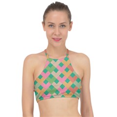 Abstract Seamless Pattern Racer Front Bikini Top by Vaneshart