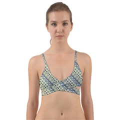 Abstract Seamless Pattern Graphic Wrap Around Bikini Top