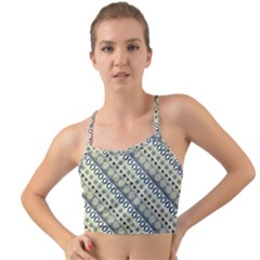 Abstract Seamless Pattern Graphic Mini Tank Bikini Top