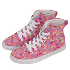 Umbrella Pattern Women s Hi-top Skate Sneakers by Vaneshart