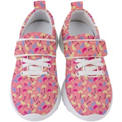 Umbrella Pattern Kids  Velcro Strap Shoes by Vaneshart