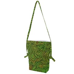 Background Abstract Green Folding Shoulder Bag by Vaneshart