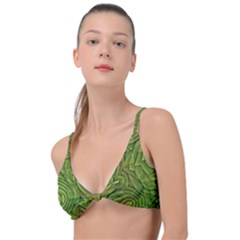 Background Abstract Green Knot Up Bikini Top by Vaneshart