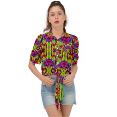 Abstract 35 Tie Front Shirt 