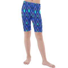 Teardrops In Blue Kids  Mid Length Swim Shorts