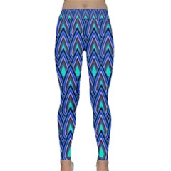 Teardrops In Blue Classic Yoga Leggings by bloomingvinedesign