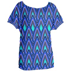 Teardrops In Blue Women s Oversized Tee by bloomingvinedesign