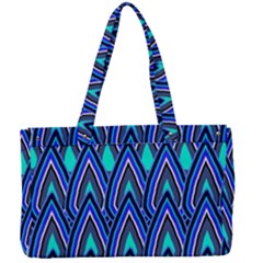 Teardrops In Blue Canvas Work Bag by bloomingvinedesign