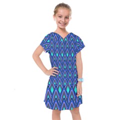 Teardrops In Blue Kids  Drop Waist Dress by bloomingvinedesign