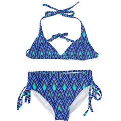 Teardrops In Blue Kids  Classic Bikini Set by bloomingvinedesign