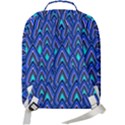 Teardrops In Blue Double Compartment Backpack View3