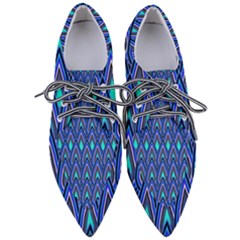 Teardrops In Blue Women s Pointed Oxford Shoes by bloomingvinedesign