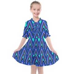 Teardrops In Blue Kids  All Frills Chiffon Dress by bloomingvinedesign