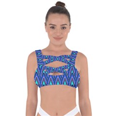 Teardrops In Blue Bandaged Up Bikini Top by bloomingvinedesign