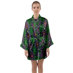 Abstract 38 Long Sleeve Satin Kimono by ArtworkByPatrick