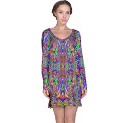 Abstract 39 Long Sleeve Nightdress by ArtworkByPatrick