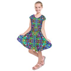 Abstract 39 1 Kids  Short Sleeve Dress