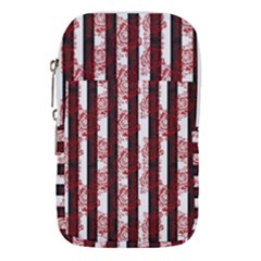 Striped Roses Pattern Waist Pouch (small)