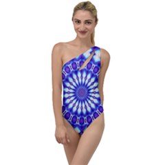 Pattern Background Color To One Side Swimsuit by Vaneshart