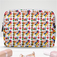 Pattern Patterns Construction Make Up Pouch (medium) by Vaneshart