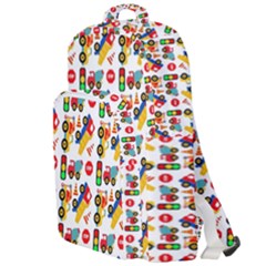 Pattern Patterns Construction Double Compartment Backpack by Vaneshart