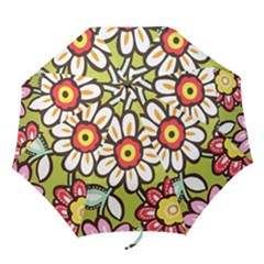 Flowers Fabrics Floral Folding Umbrellas by Vaneshart