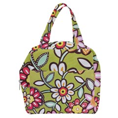 Flowers Fabrics Floral Boxy Hand Bag by Vaneshart