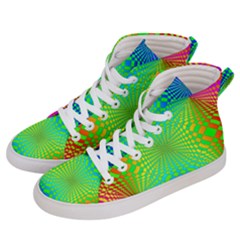 Pattern Colorful Abstract Women s Hi-top Skate Sneakers by Vaneshart