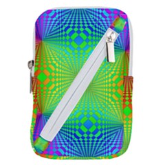 Pattern Colorful Abstract Belt Pouch Bag (large) by Vaneshart