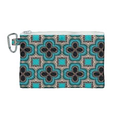 Seamless Wallpaper Pattern Canvas Cosmetic Bag (medium) by Vaneshart