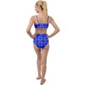 Seamless Fractal Blue Tied Up Two Piece Swimsuit View2