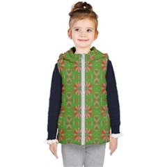 Seamless Wallpaper Digital Kids  Hooded Puffer Vest by Vaneshart