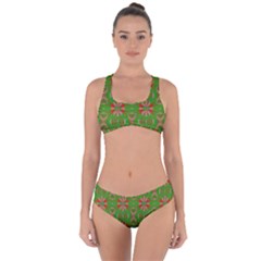 Seamless Wallpaper Digital Criss Cross Bikini Set by Vaneshart