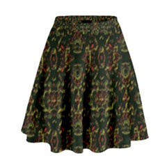 Seamless Pattern Background High Waist Skirt by Vaneshart