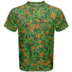 Carnations Flowers Seamless Men s Cotton Tee by Vaneshart