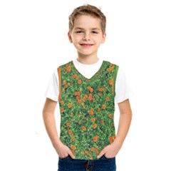 Carnations Flowers Seamless Kids  Sportswear by Vaneshart