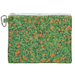 Carnations Flowers Seamless Canvas Cosmetic Bag (xxl) by Vaneshart