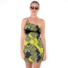 Seamless Pattern Background One Soulder Bodycon Dress by Vaneshart