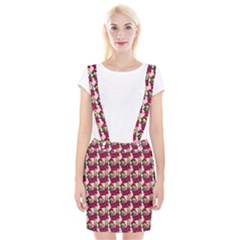 Thurs Pattern  Pink Braces Suspender Skirt by snowwhitegirl