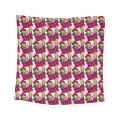 Thurs Pattern  Pink Square Tapestry (small) by snowwhitegirl