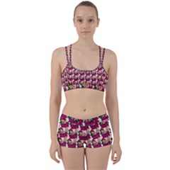 Thurs Pattern  Pink Perfect Fit Gym Set by snowwhitegirl