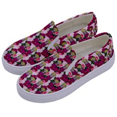 Thurs Pattern  Pink Kids  Canvas Slip Ons by snowwhitegirl