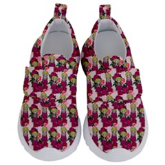 Thurs Pattern  Pink Kids  Velcro No Lace Shoes by snowwhitegirl