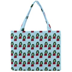 Girl With Green Hair Pattern Mini Tote Bag by snowwhitegirl