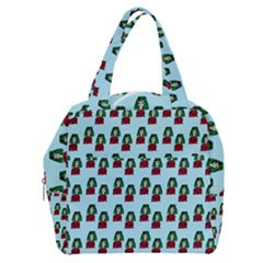 Girl With Green Hair Pattern Boxy Hand Bag by snowwhitegirl