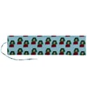 Girl With Green Hair Pattern Roll Up Canvas Pencil Holder (L) View1