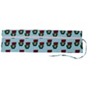 Girl With Green Hair Pattern Roll Up Canvas Pencil Holder (L) View2