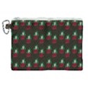 Girl With Green Hair Pattern Brown Canvas Cosmetic Bag (XL) View1