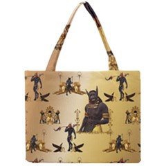 Anubis The Egyptian God Pattern Mini Tote Bag by FantasyWorld7