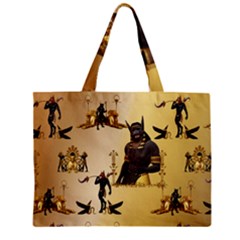 Anubis The Egyptian God Pattern Zipper Mini Tote Bag by FantasyWorld7